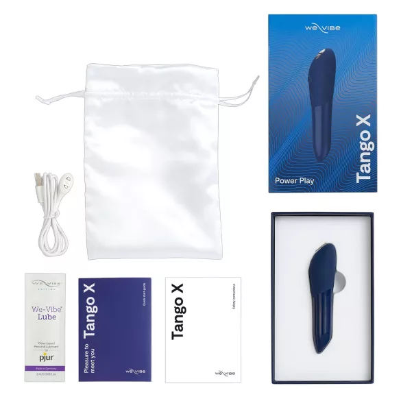We-Vibe Tango X - wibrujący masażer łechtaczki - wodoodporny - niebieski