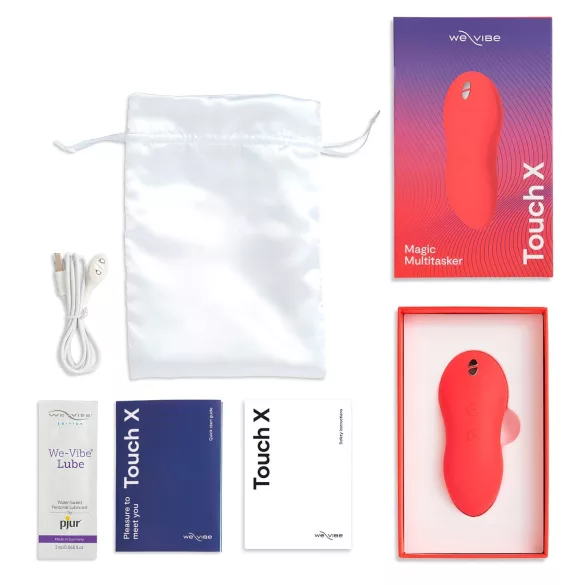 We-Vibe Touch X - wibrator łechtaczkowy wodoodporny akumulatorowy koralowy