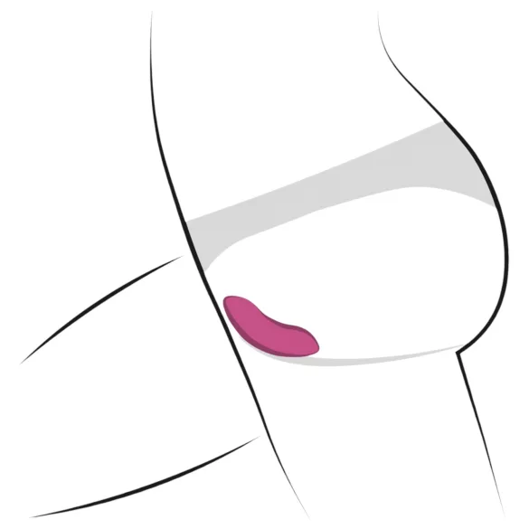 Svakom Edeny - wibrujące majtki sterowane aplikacją - silikon fioletowy