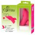 SMILE Licking - falujący i językowy mini wibrator na palec (różowy)
