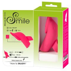   SMILE Licking - ładowalny wibrator na palec z falami powietrza (różowy)