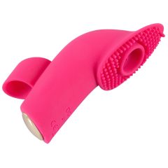   SMILE Licking - ładowalny wibrator na palec z falami powietrza (różowy)