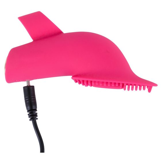 SMILE Licking - ładowalny wibrator na palec z falami powietrza (różowy)