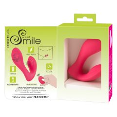 SMILE Panty - akumulatorowy wibrator 2w1 z radiem (różowy)