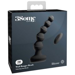   3Some wall banger Beads - sterowany radiowo wibrator prostaty z możliwością ładowania (czarny)
