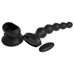   3Some wall banger Beads - sterowany radiowo wibrator prostaty z możliwością ładowania (czarny)