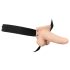 You2Toys Strap-on - puste, przypinane wibrator (naturalny)
