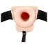 You2Toys Strap-on - puste, przypinane wibrator (naturalny)