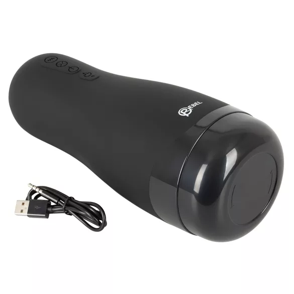 Rebel - masturbator dla mężczyzn - podgrzewany, akumulatorowy - sztuczna pochwa