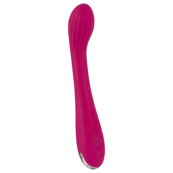 SMILE G-spot - akumulatorowy, żebrowany wibrator do punktu G (fioletowy)