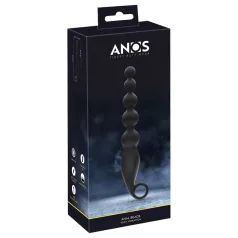 ANOS - koralikowy wibrator analny - czarny