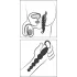 ANOS - koralikowy wibrator analny - czarny
