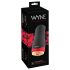 WYNE 01 - akumulatorowy, wibracyjno-ssący, ogrzewany masturbator (czarny)
