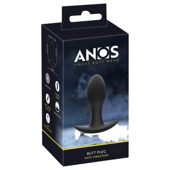 ANOS - wodoodporny, czarny wibrator do prostaty