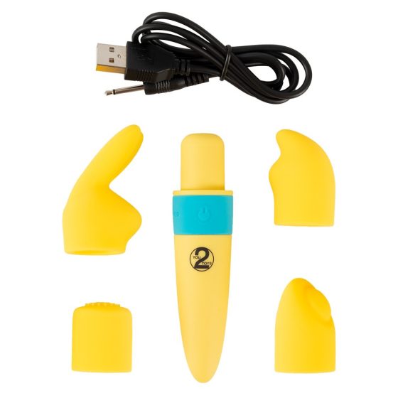 You2Toys - Pocket Power - zestaw wibratorów z akumulatorem - żółty (5 szt.)