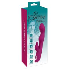   SMILE - Elastyczny wibrator z kolcami w punkcie A i G (fioletowy)