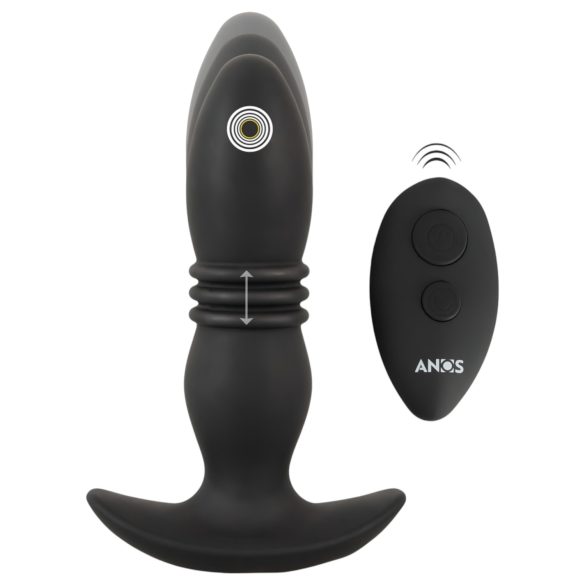 ANOS - bezprzewodowy wibracyjny korek analny (czarny)