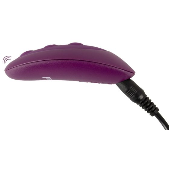 VibePad 2 - ładowalny, sterowany radiowo wibrator z poduszką do lizania (fioletowy)
