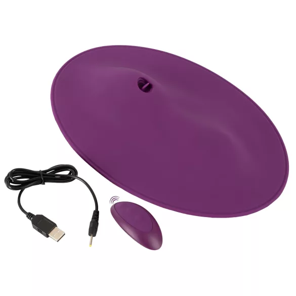 VibePad 2 - wibrator do lizania w formie poduszki - silikon fioletowy