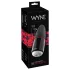 WYNE 02 - masturbator męski wibrująco-ssący - akumulator - czarno-biały