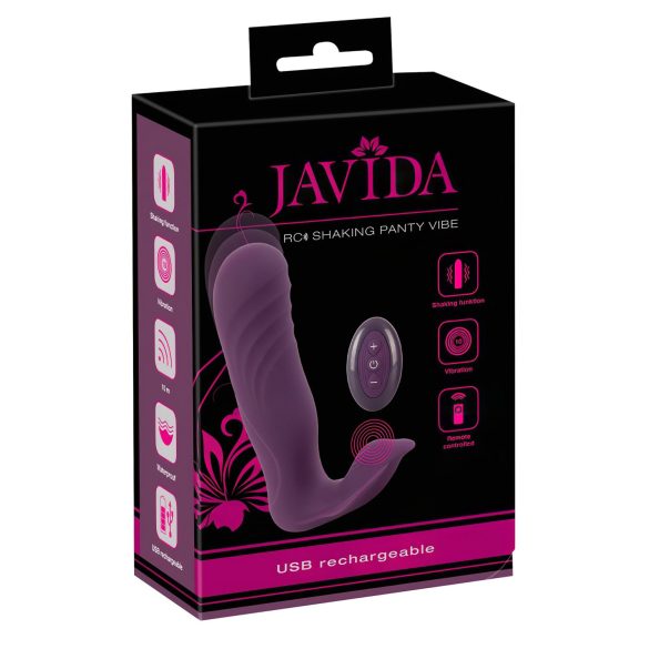 Javida RC - radiowy wibrator do łechtaczki z 2 funkcjami (fioletowy)