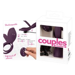   Couples Choice - sterowany radiowo pierścień na penisa z możliwością ładowania (fioletowy)
