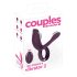 Couples Choice - fioletowy akumulatorowy pierścień na penisa z radiem
