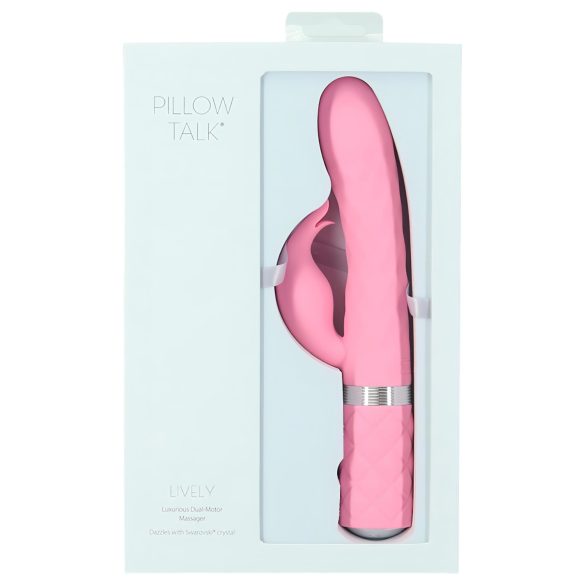 Pillow Talk Lively - wibrator akumulatorowy z ramieniem do łechtaczki (różowy)