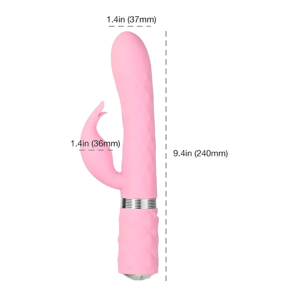Pillow Talk Lively - akumulatorowy wibrator z ramieniem (różowy)