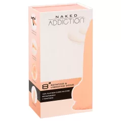   Naked Addiction - wibrator rotacyjny - realistyczny - 20 cm - beżowy