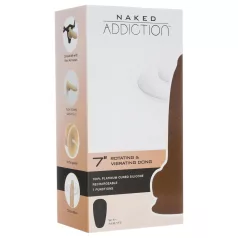   Naked Addiction Rotating 7 - obrotowy wibrator (18cm) - naturalny