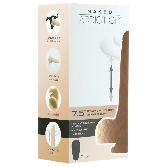 Naturalny Wibrator Thrusting 19cm - Przyjemność na najwyższym poziomie!