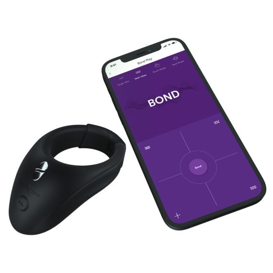 We-Vibe Bond - inteligentny wibrujący pierścień na penisa z możliwością ładowania (czarny)