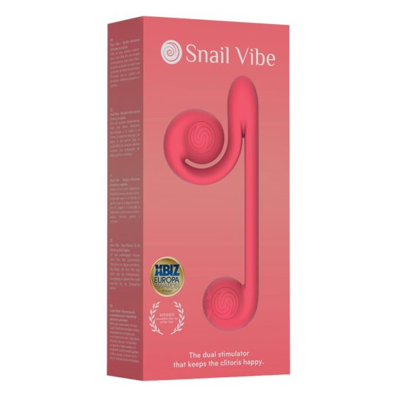 Snail Vibe Duo - ładowalny wibrator stymulujący 3 w 1 (różowy)