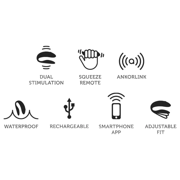 We-Vibe Chorus - wibrator dla par - sterowanie aplikacją - akumulator