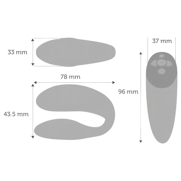 We-Vibe Chorus - wibrator dla par - sterowanie aplikacją - akumulator