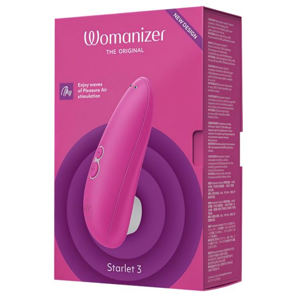 Womanizer Starlet 3 - stymulator łechtaczki na fale powietrzne - różowy