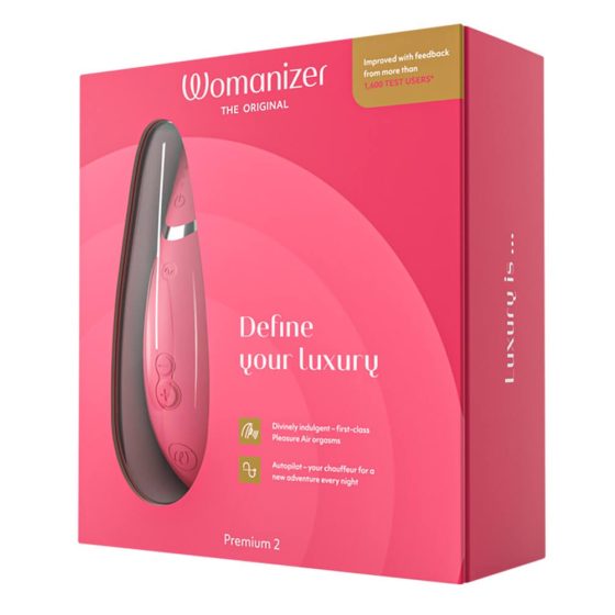 Womanizer Premium 2 - ładowalny, wodoodporny stymulator łechtaczki (różowy)