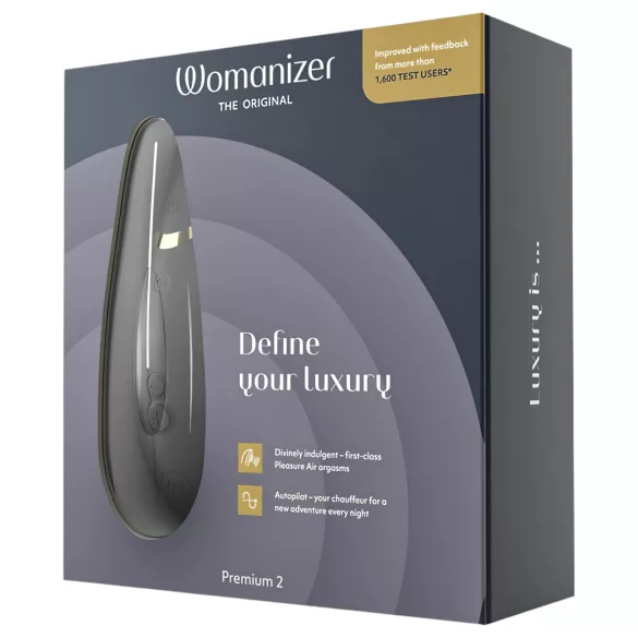 Womanizer Premium 2 - stymulator łechtaczki powietrzny - czarny