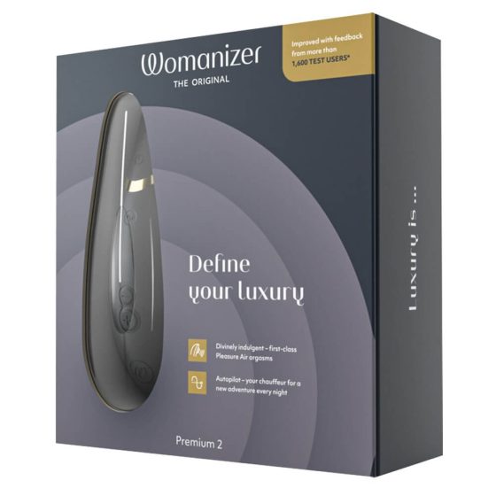 Womanizer Premium 2 - ładowalny, wodoodporny stymulator łechtaczki (czarny)