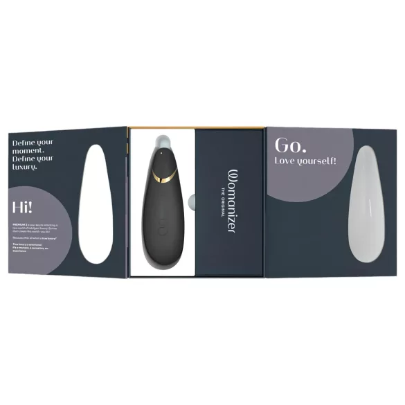 Womanizer Premium 2 - stymulator łechtaczki powietrzny - czarny