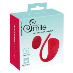   SMILE Slim Panty - radiowy wibrator łechtaczkowy z możliwością ładowania (czerwony)