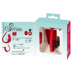   SMILE Slim Panty - radiowy wibrator łechtaczkowy z możliwością ładowania (czerwony)