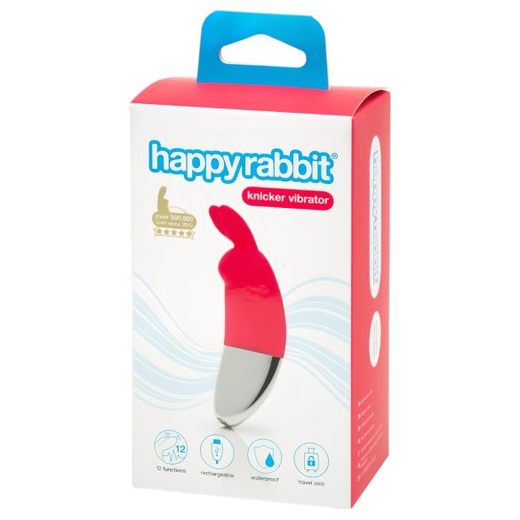 Happyrabbit Knicker - akumulatorowy wibrator łechtaczkowy (czerwony)