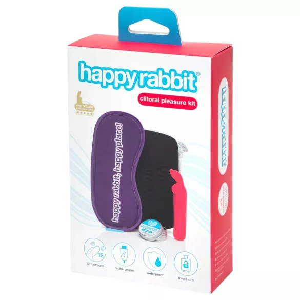 Happyrabbit - wibrator łechtaczkowy - zestaw akumulatorowy 4-częściowy