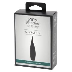   Fifty Shades of Grey - akumulatorowy wibrator z językiem Sensation (czarny)