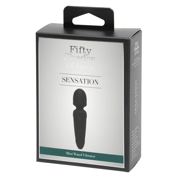 50 twarzy Greya Sensation Wand - mini masażer (czarny)