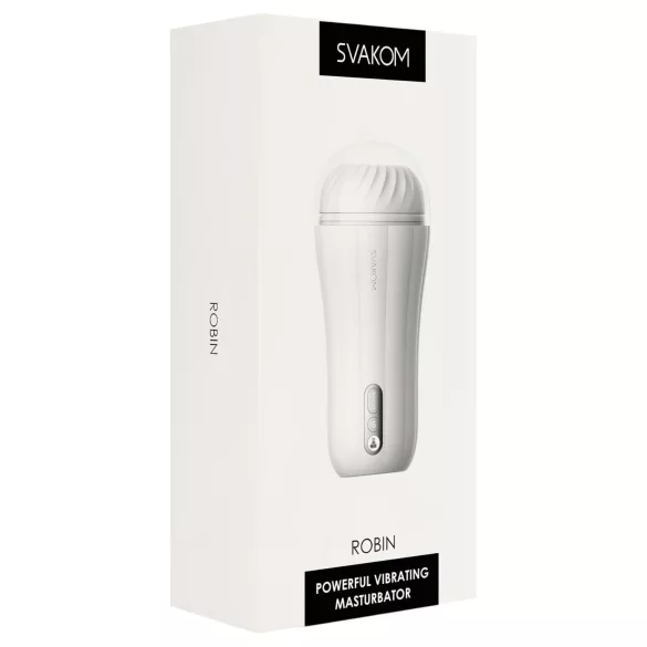 Svakom Robin - masturbator akumulatorowy (biały)