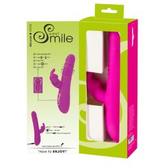   SMILE Rabbit - akumulatorowy wibrator z obrotowym uchwytem (różowy)