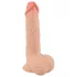 Nature Skin - dildo realistyczne - skóra naturalna - 19cm - kolor cielisty
